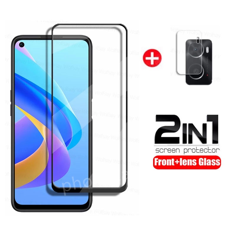 2 in 1 ฟิล์มกระจกนิรภัยกันรอยหน้าจอ เลนส์ด้านหลัง แบบเต็มจอ สําหรับ Oppo Reno 11F Reno11 F Reno11F 2024