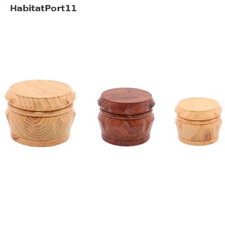 Habitatport เครื่องบดยาสูบ พร้อมใบมีดตัด โลหะผสมสังกะสี 40 55 63 มม. 4 ชั้น