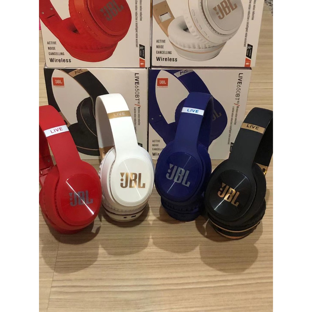 ถูกดี! หูฟังบลูทูธไร้สาย jbl 650 bt เสียงดีเบสหนักพร้อมไมโครโฟน3