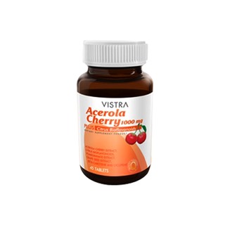 Vistra Acerola Cherry 1,000 mg ของแท้ราคาถูก มีทุกขนาด 45s/60s/100s/150s