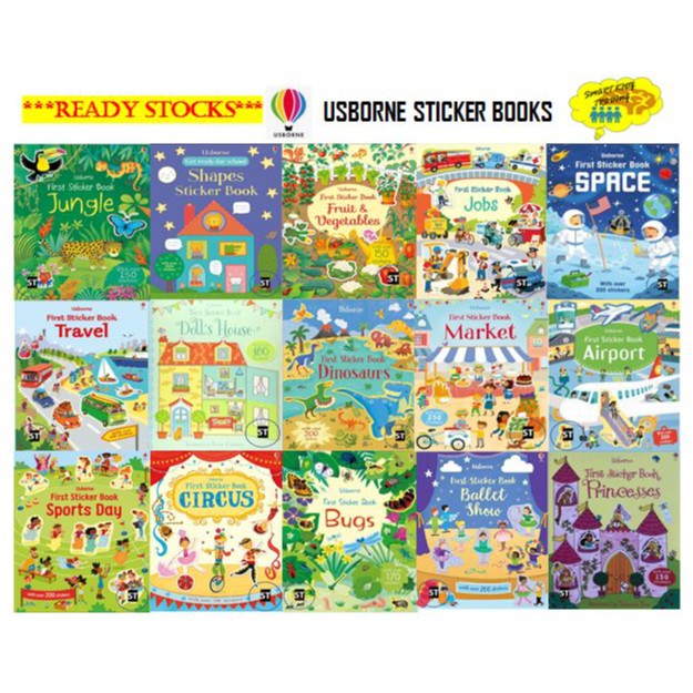 Usborne Sticker Book List 3