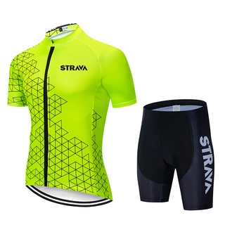 Strava ชุดยูนิฟอร์ม เสื้อปั่นจักรยาน Maillot Ropa Ciclismo แฟชั่นฤดูร้อน สําหรับผู้ชาย