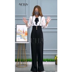 เซตเสื้อและเอี๊ยมออฟฟิศ Dori Set QS001 -Thoitrangsuha