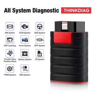 Thinkcar ThinkDiag เครื่องสแกนเนอร์อ่านโค้ด obd2 ระบบบลูทูธ Andriod IOS วินิจฉัย บริการรีเซ็ต 15 ชิ้น