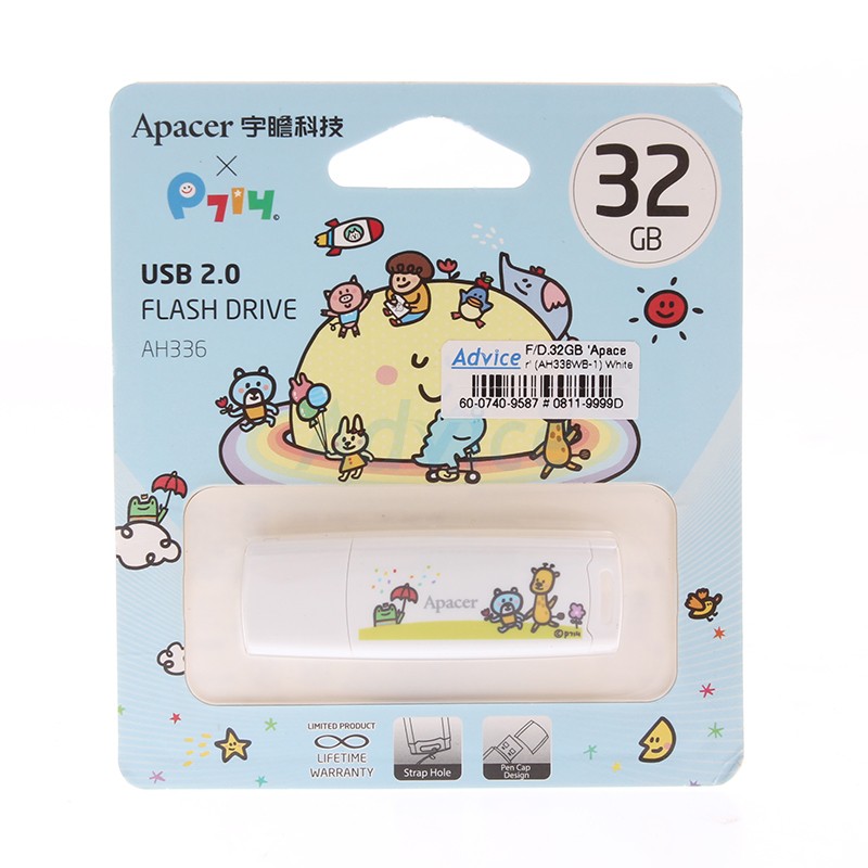 F/D. 32GB 'Apacer' (AH336WB-1) White