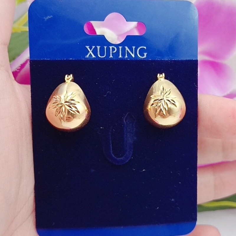 Xuping jewelry ต่างหูผู้หญิง ดาวชุบทอง+