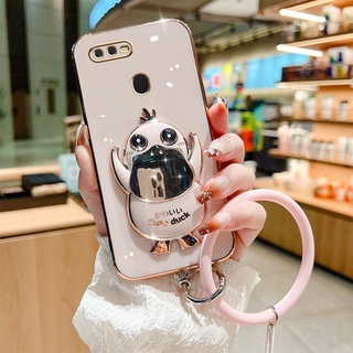 เคส OPPO A5s A12 A7 F9 A3s A12e A5 แฟชั่น เป็ดน่ารัก ขาตั้ง เคสโทรศัพท์