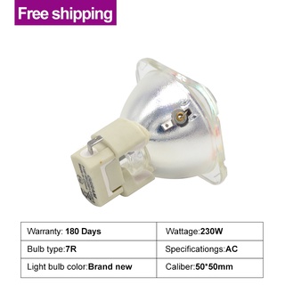 Free Shipping Sharp 7R P-VIP 230/1.0 E20.6 Shake Head Stage Light 230w Beam Bulb 7R 230 Beam