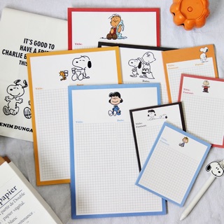 Notepad กระดาษโน๊ตลายsnoopy น่ารัก พร้อมส่ง