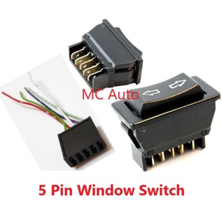 สวิตช์หน้าต่าง 5pin Saga 5 Pin Kancil (5 Pin) พร้อมซ็อกเก็ต