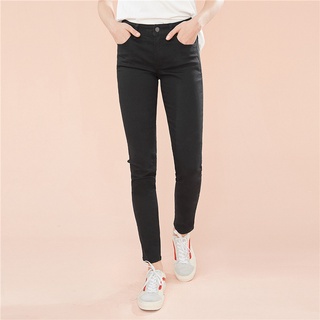 GIORDANO กางเกงยีนส์ ผู้หญิง - Womens Stretchy slim mid rise jeans 05419038