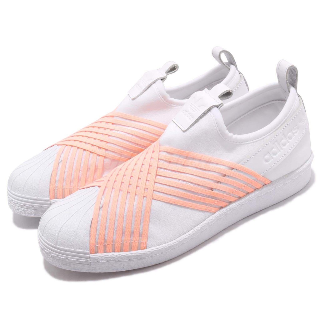 Adidas รองเท้าผู้หญิง Superstar Slip On แท้ สี WHITE