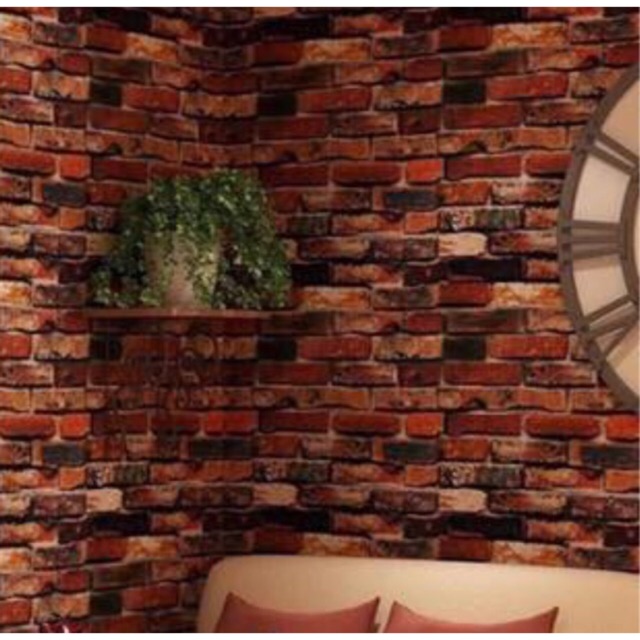 Wallpaper sticker วอลเปเปอร์ชนิดมีกาวในตัว สติ๊กเกอร์ติดผนังกันน้ำ DIY ราคาถูก ติดผนัง แต่งบ้าน ร้าน