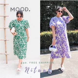 💚💜Amata Dress💜💚พร้อมส่ง