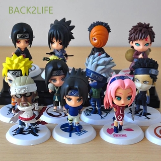 NARUTO Back2Life โมเดลฟิกเกอร์ Pvc รูปการ์ตูนนารูโตะขนาด 7 ซม . 6 ชิ้น