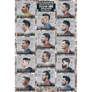 โปสเตอร์ ทรงผม Hairstyles ภาพทรงผม รูปทรงผม โปสเตอร์ติดผนัง โปสเตอร์สวยๆ poster