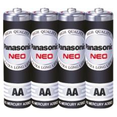ถ่านไฟฉาย battery panasonicแท้ Neo สีดำ AA(2A) รับประกัน1ปี กล่องละ5โหล