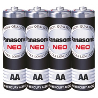 ถ่าน battery panasonicแท้ Neo สีดำ AA(2A) รับประกัน1ปี กล่องละ5โหล