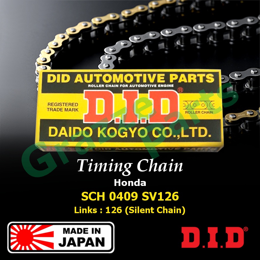 DID Timing Chain SCH0409SV126 / 14401-PWA-004 สําหรับ Honda City Jazz Fit 1.4 L13 L13A (126S)