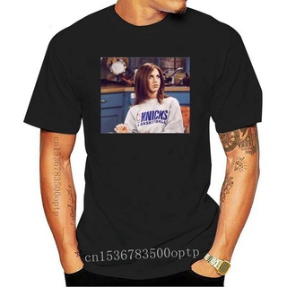 tshirtเสื้อยืดคอกลมฤดูร้อนใหม่ เสื้อยืดแขนสั้น พิมพ์ลาย JENNIFER ANISTON KNICKS FRIENDS 90S TV SHOW SITCOM 90S NYK S-3XL