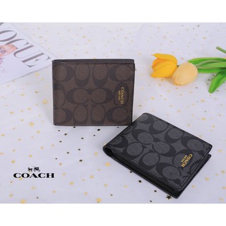 COACH MEN WALLET IN SIGNATURE COATED CANVAS