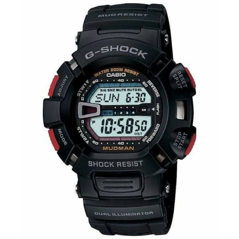 คาสิโอ G-Shock Mudman G-9000. สายนาฬิกา