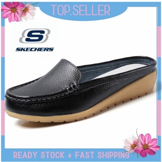 [พร้อมส่ง] *Skechers__go Walk Arch Fit รองเท้าแตะโลฟเฟอร์ ส้นแบน แบบสวม สําหรับผู้หญิง ผู้ชาย