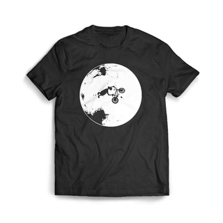 เสื้อผ้าผชเสื้อยืด พิมพ์ลาย Extraterrestrial Moon Bmx Trick สําหรับผู้ชายS-5XL