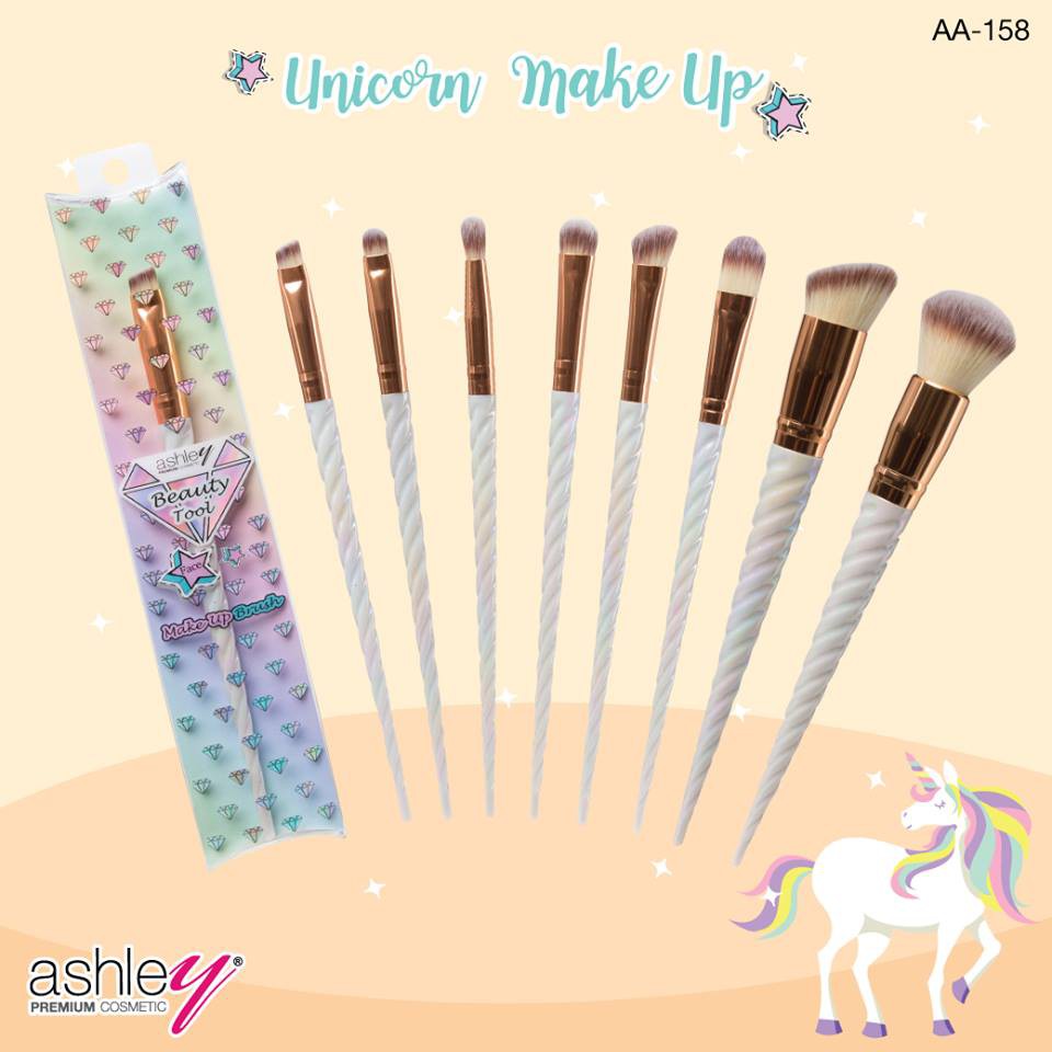 แปรงแต่งหน้า ยูนิคอร์น แอชลีย์ ASHLEY UNICORN BRUSH AA-158
