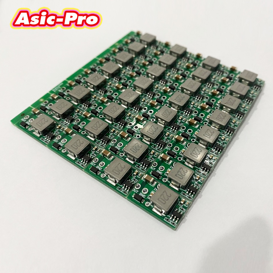 (ล้างสต็อก)วงจร Booster L3+ (แบบไม่ต้องต่อสายโยง) อะไหล่ Hashoard Asic (พร้อมส่ง)