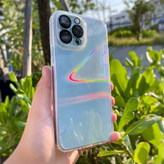 🌈Bubble Hologram  เคสใสโฮโลแกรม ลายฟองสบู่ ขอบนิ่ม กันกล้อง เคสสำหรับไอโฟน i13 13pro 13Promax 12Promax 12/12pro i11