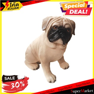 ตุ๊กตาเรซิ่นปั๊ก KAWIN ไซส์ S ตุ๊กตาตกแต่งสวน DECORATIVE RESIN DOG KAWIN PUG S อุปกรณ์ตกแต่งสวน