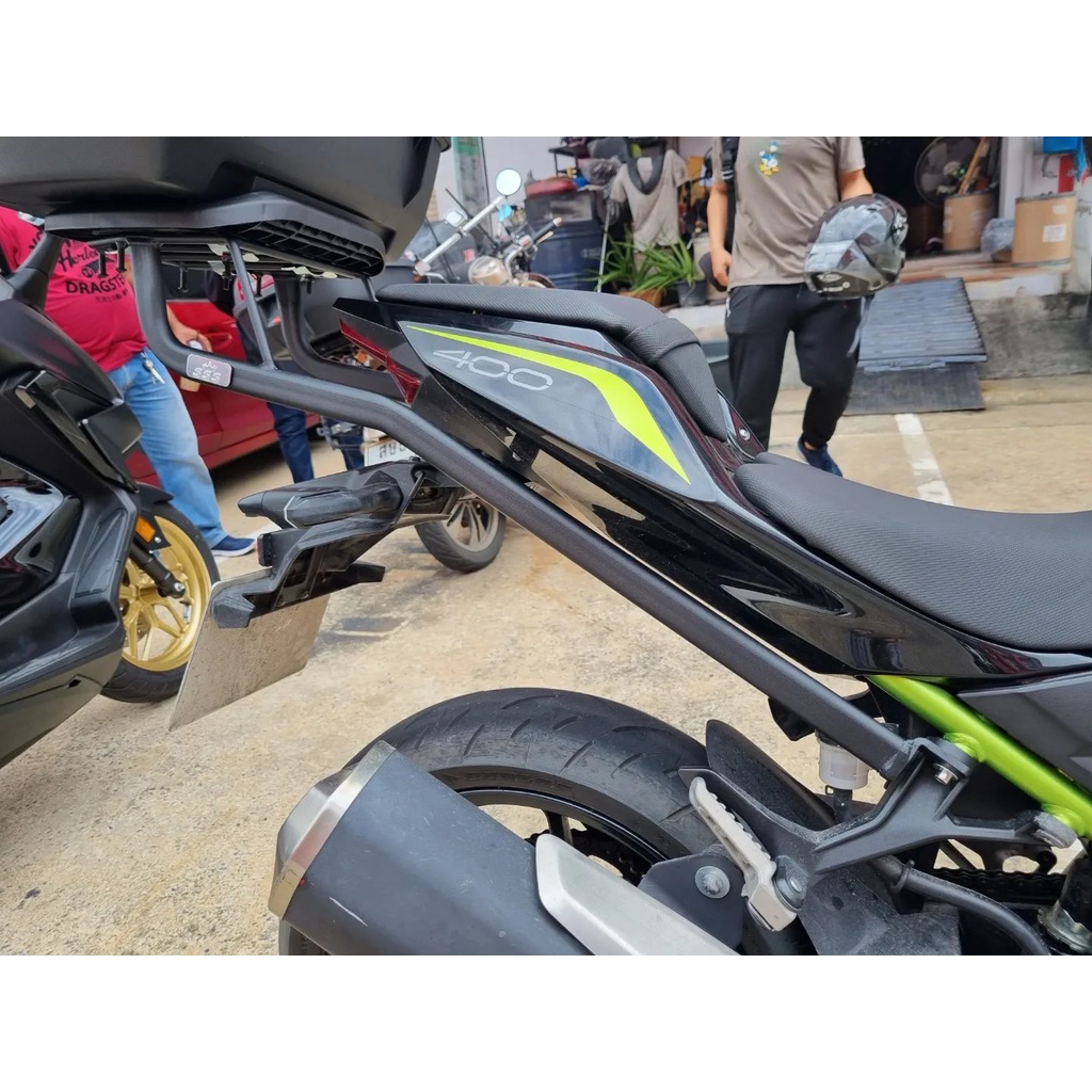Rear Rack แร็คหลัง แร็คท้าย ตะแกรงท้าย ตะแกรงหลัง KAWASAKI NINJA400/Z400 Z250(2019)เหล็กหนา 3 มม. แข็งแรง