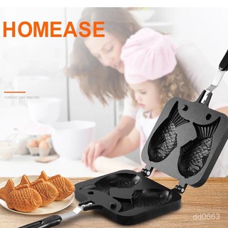 Taiyaki ปลารูปวาฟเฟิล PAN Maker Non-Stick Biscuit เค้ก Bake Bakeware Home KITCHEN