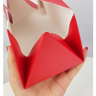 กล่องขนม กล่องคุ๊กกี้ ทรงสามเหลี่ยม หูหิ้ว(HL78) - รูปที่ 3