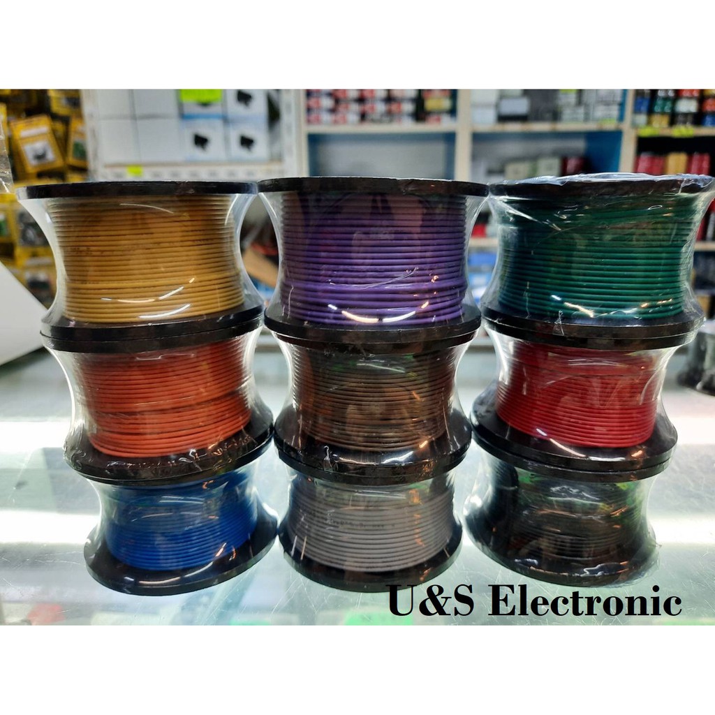 สายไฟ AWG เบอร์ 22 100 ฟุต (30 เมตร)