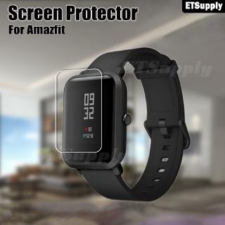 2PCS Screen Protector Soft Tempered Glass Film for Amazfit GTS Bip S Lite Case Anti Fingerprint