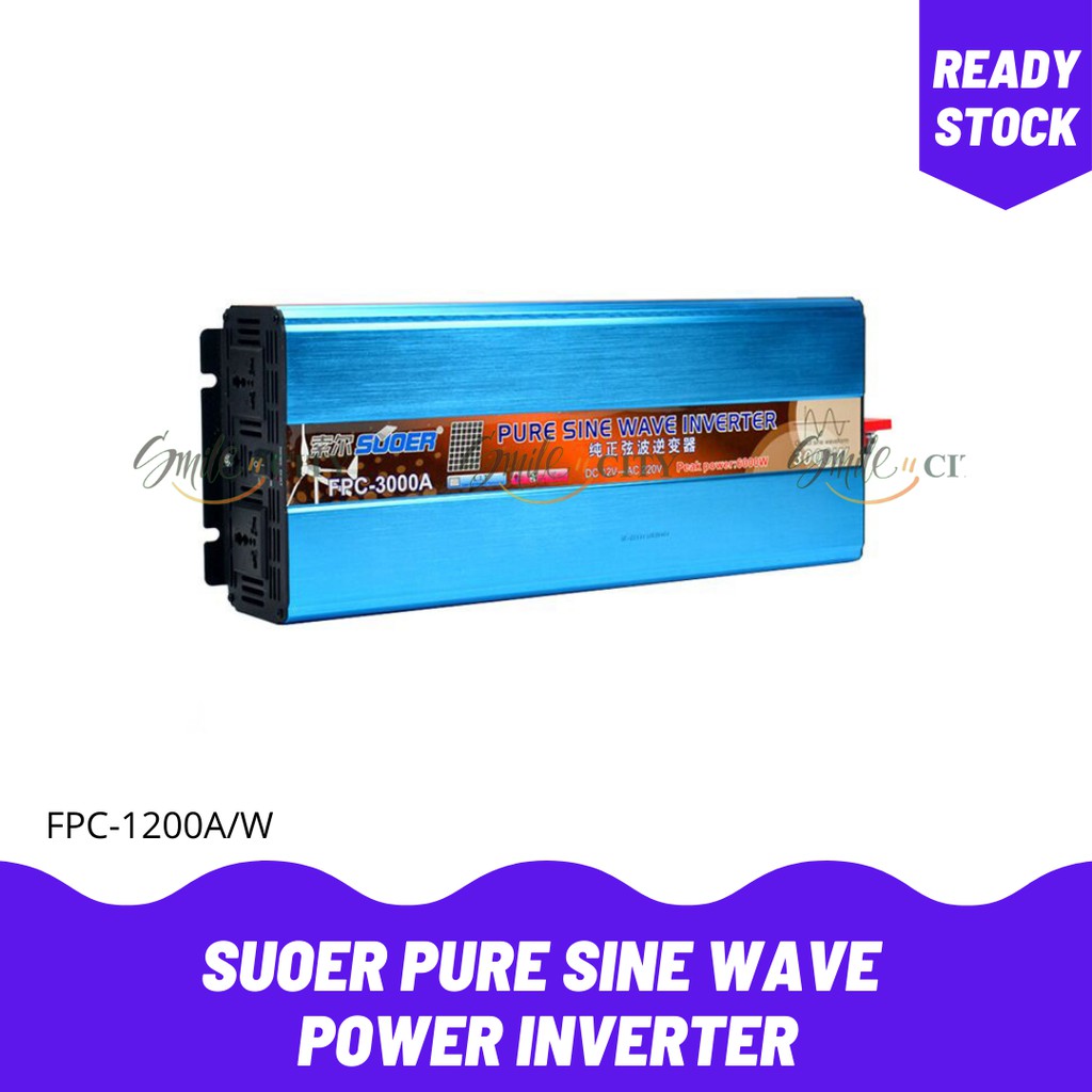 SUOER PURE SINE WAVE POWER INVERTER FPC-1200A/W