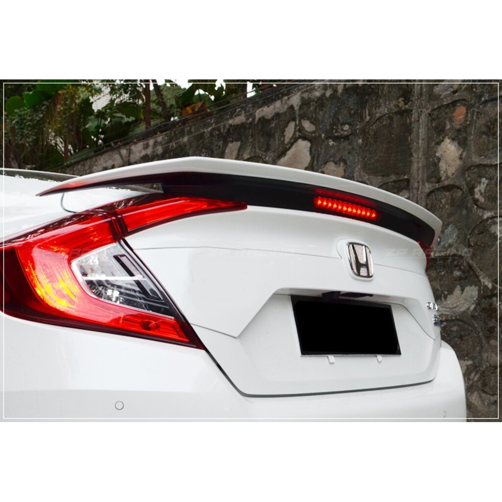 สปอยเลอร์ RS สำหรับ CIVIC FC พร้อมไฟเบรก LED รับประกันงานติดตั้ง 5 ปี