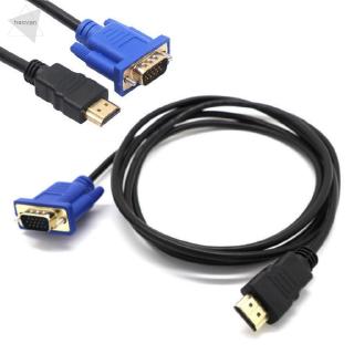 สายเคเบิ้ล HDMI เป็น VGA ตัวผู้ คุณภาพสูง สีดํา