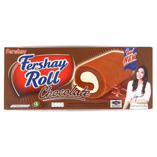 ว๊าว🍟 เฟอร์เชย์ เค้กโรลรสช็อกโกแลตสอดไส้ครีม 20กรัม x 6 ซอง Fershay Chocolate Flavoured Cake Roll Filled with Cream 20g