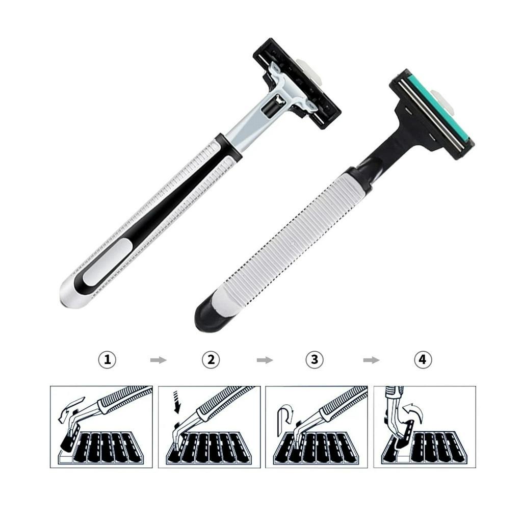 ชุดมีดโกนหนวด 2 ชั้น เพื่อความปลอดภัย สําหรับผู้ชาย - รูปที่ 7