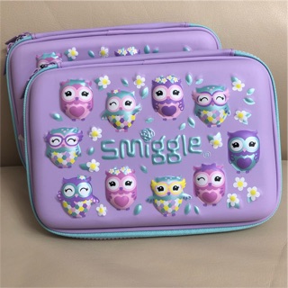 Smiggle hard top pencil case purple new!