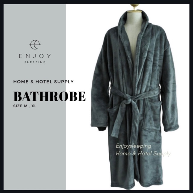 Enjoysleeping ชุดคลุมอาบน้ำ เสื้อคลุมอาบน้ำ bathrobe