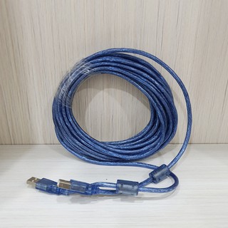 SALE!! สายเครื่องพิมพ์ สายพิมพ์เตอร์ สาย AM/BM 10M USB2.0 BLUE