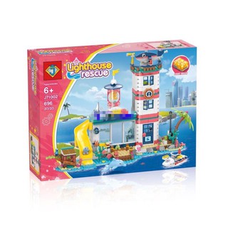 เลโก้ ตัวต่อ Friends Lighthouse Rescue Building Block J71002 จำนวน 696 ชิ้น รุ่นนี้มีไฟนะค่ะ