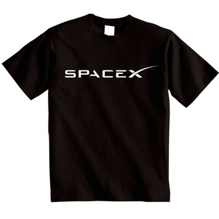 เสื้อยืดครอปเสื้อยืด พิมพ์ลายโลโก้อวกาศ Falcon Nasa Tesla Elon Musk Fan ของขวัญวันหยุดตลกS-5XL