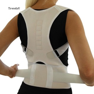 TDU_Men Women Posture Corrector Adjustable Shoulder Back Support Belt Band Brace