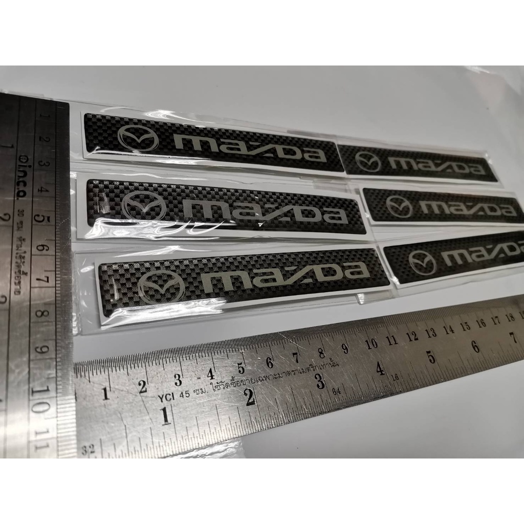 สติ๊กเกอร์เทเรซิ่นนูนอย่างดี พื้นเคฟล่าร์ สำหรับรถ MAZDA ได้ทุกรุ่น MAZDA SPEED ติดรถ แต่งรถ มาสต้า สปีด sticker kevlar - รูปที่ 2