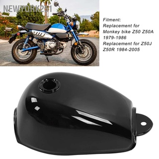 Joy Moto Motorcycle Fuel Gas Tank Thicken Iron Black Retro Replacement for Monkey Bike Z50 Z50A 1979‑1986